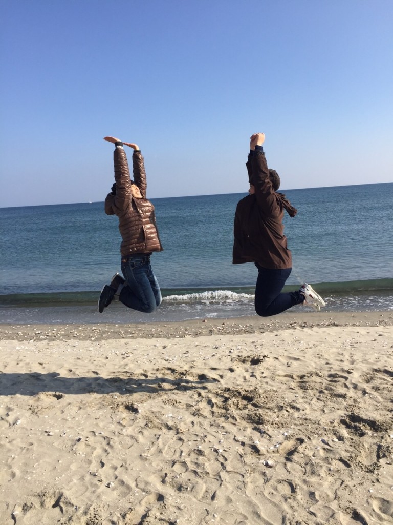 姉妹でジャンプ！