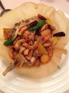 ホタテと牛ヒレ肉の湯葉包み。チーズ入り♪